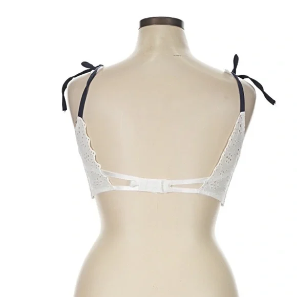 For love and lemons heather underwire bra navy and white lace coquette boho 34DD - Picture 3 of 7